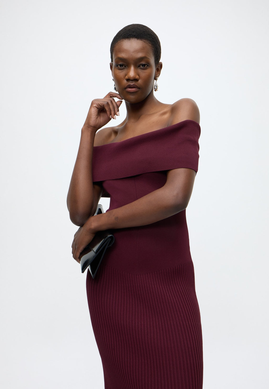 Bardot HARRO PLEATED KNIT DRESS