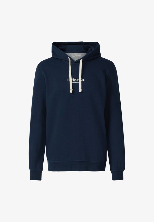 s.Oliver MIT LABEL PRINT - Hoodie - navy