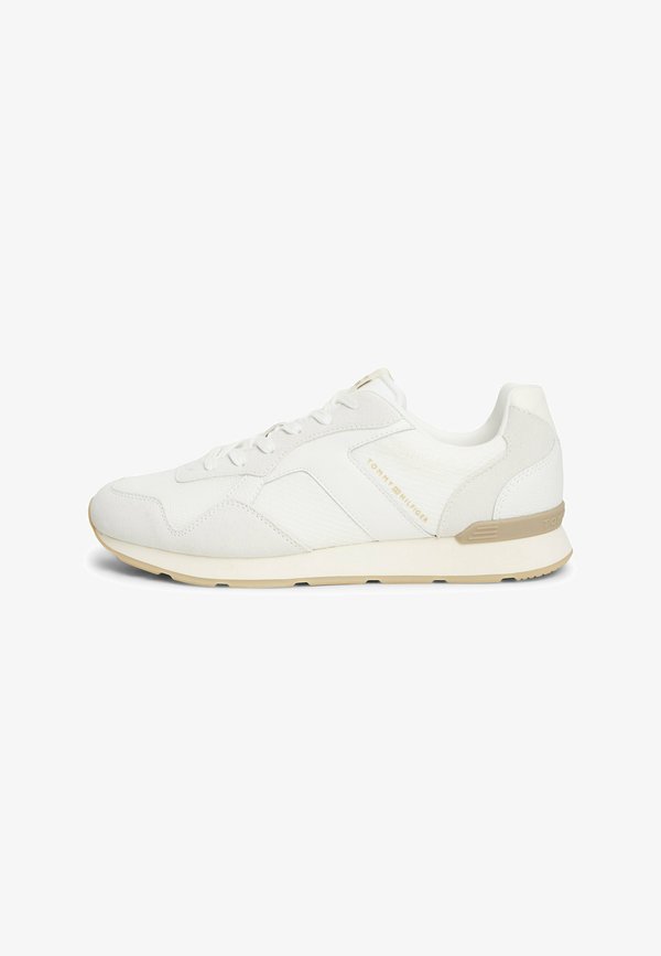 Tommy Hilfiger T HILFIGER CORE MIX RUNNER - Trainers - ecru