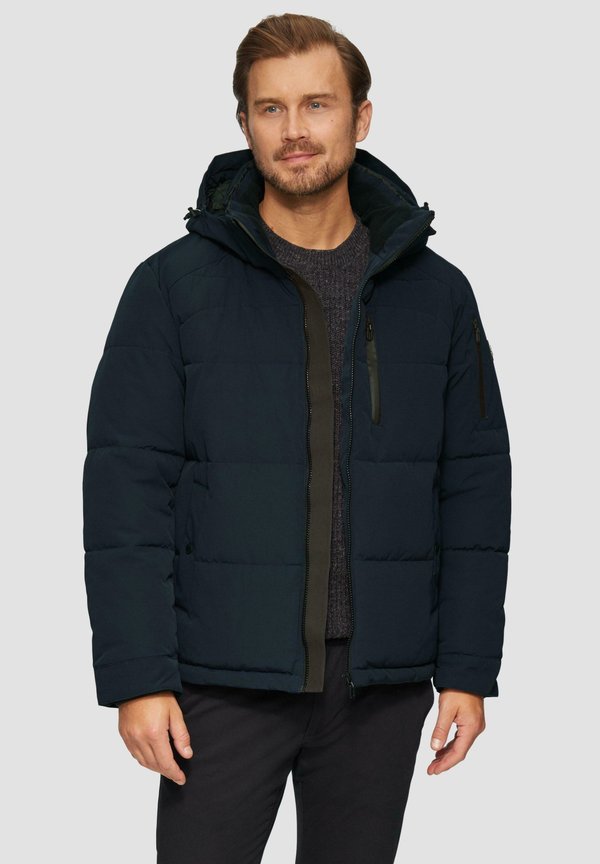 s.Oliver ABNEHMBARER KAPUZE - Winter jacket - navy
