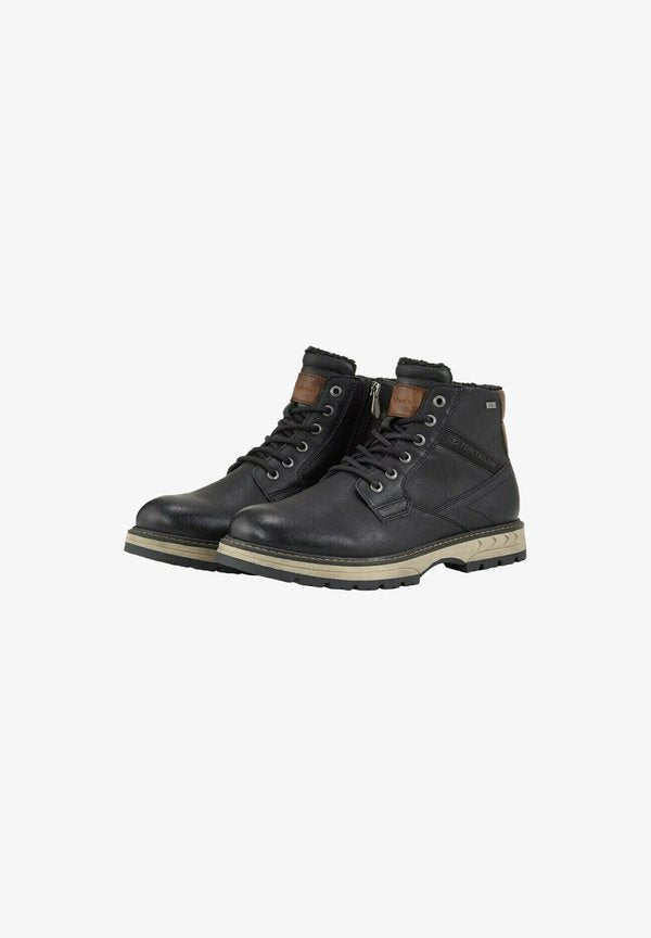 TOM TAILOR Lace-up ankle boots - black