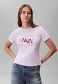 Calvin Klein Jeans SEASONAL GRAPHIC - Print T-shirt - island lilac