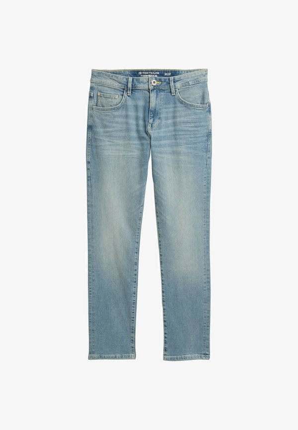 TOM TAILOR TTJOSH REGULAR SLIM FIT - Straight leg jeans - stone wash denim