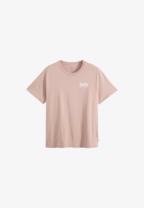 Levi's® LSE_SS RELAXED FIT TEE BOXTAB 5IN BLACK. - Print T-shirt - levis records crus pinks