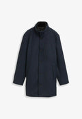 TOM TAILOR 2-IN-1 MIT ABNEHMBARER - Classic coat - blue small herringbone