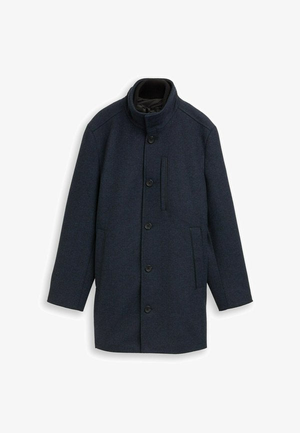 TOM TAILOR 2-IN-1 MIT ABNEHMBARER - Classic coat - blue small herringbone