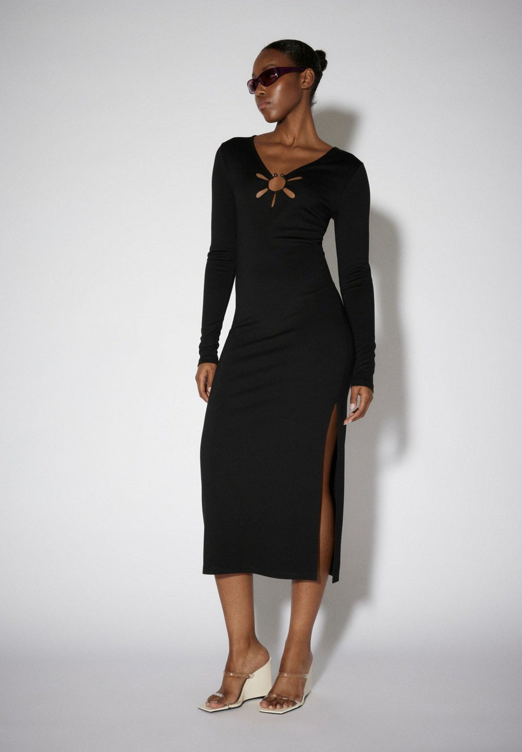SOMETHINGNEW CLAUDETTE CALF DRESS