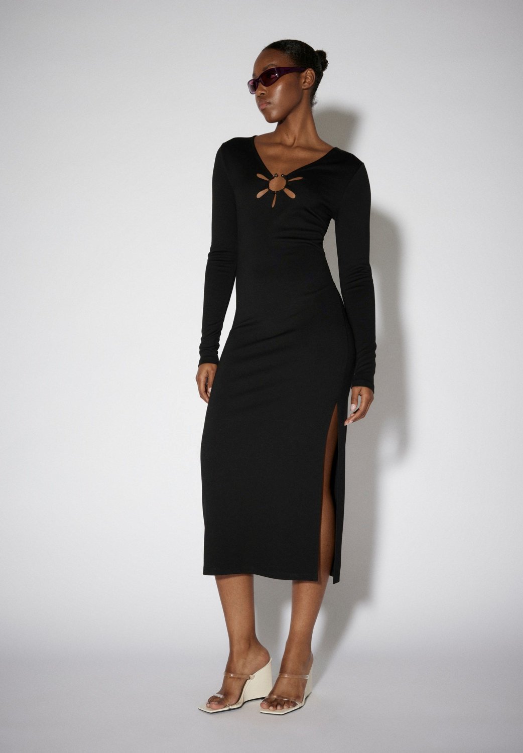 SOMETHINGNEW CLAUDETTE CALF DRESS