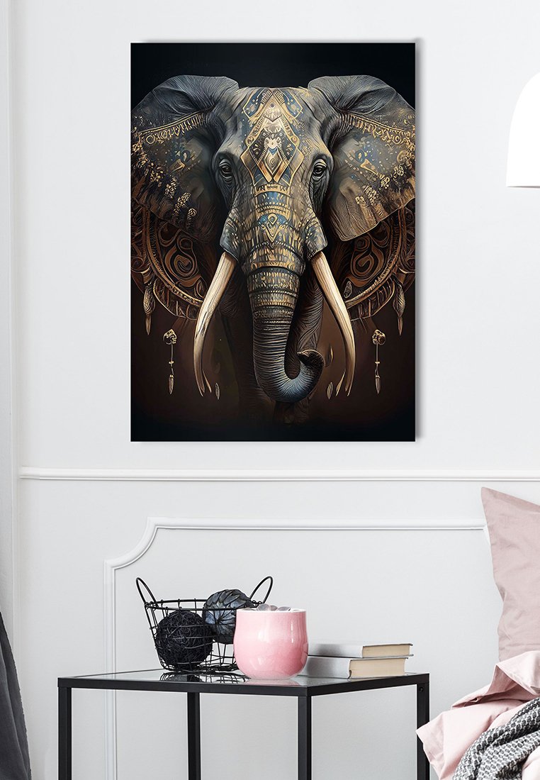 Orange Wallz DECORATED ELEPHANT