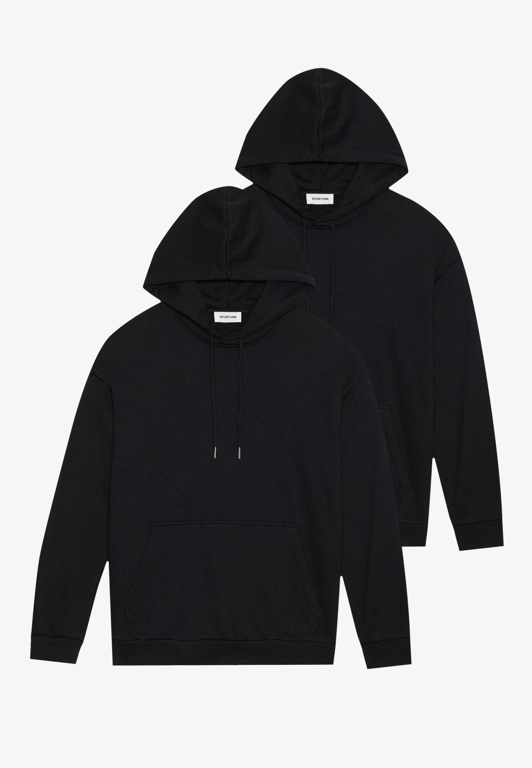 YOURTURN UNISEX 2 PACK RELAXED FIT HOODIE