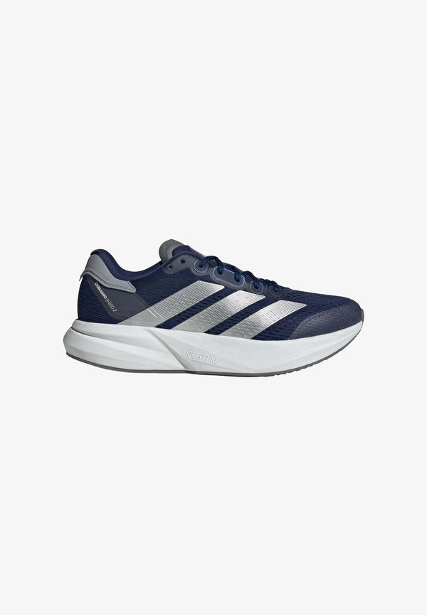adidas Performance DURAMO SPEED 2 M - Road running shoes - dark blue silver metallic halo silver