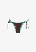 Bershka BIKINI BOTTOMS - Bikini bottoms - dark brown