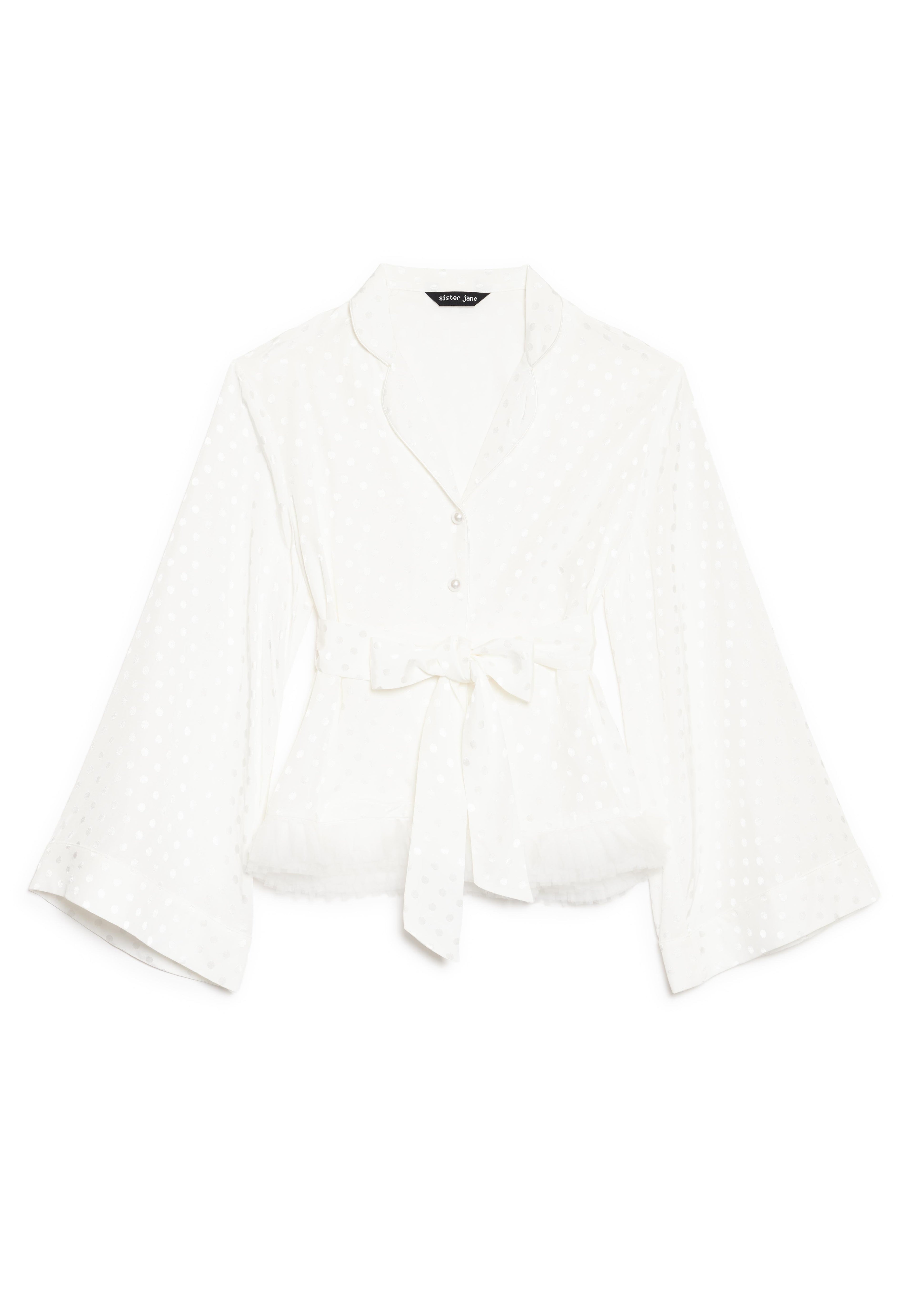 Sister Jane SPOT BELTED BLOUSE