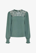 ONLY TOP ONLMETTE TOP - Blouse - balsam green