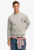 Superdry & Co THE MERCHANT STORE- GRAPHIC  - Sweatshirt - vintage sweat light grey marl