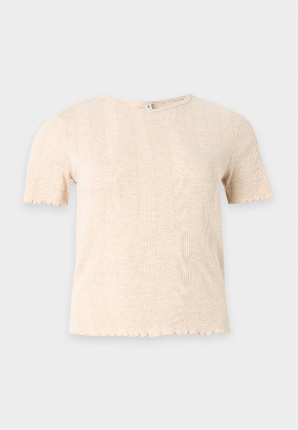 ONLY ONLTENNA O NECK - Basic T-shirt - oatmeal melange