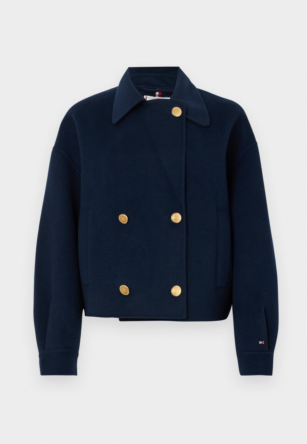 WOOL BLEND DOUBLE BREASTED PEACOAT Media 6