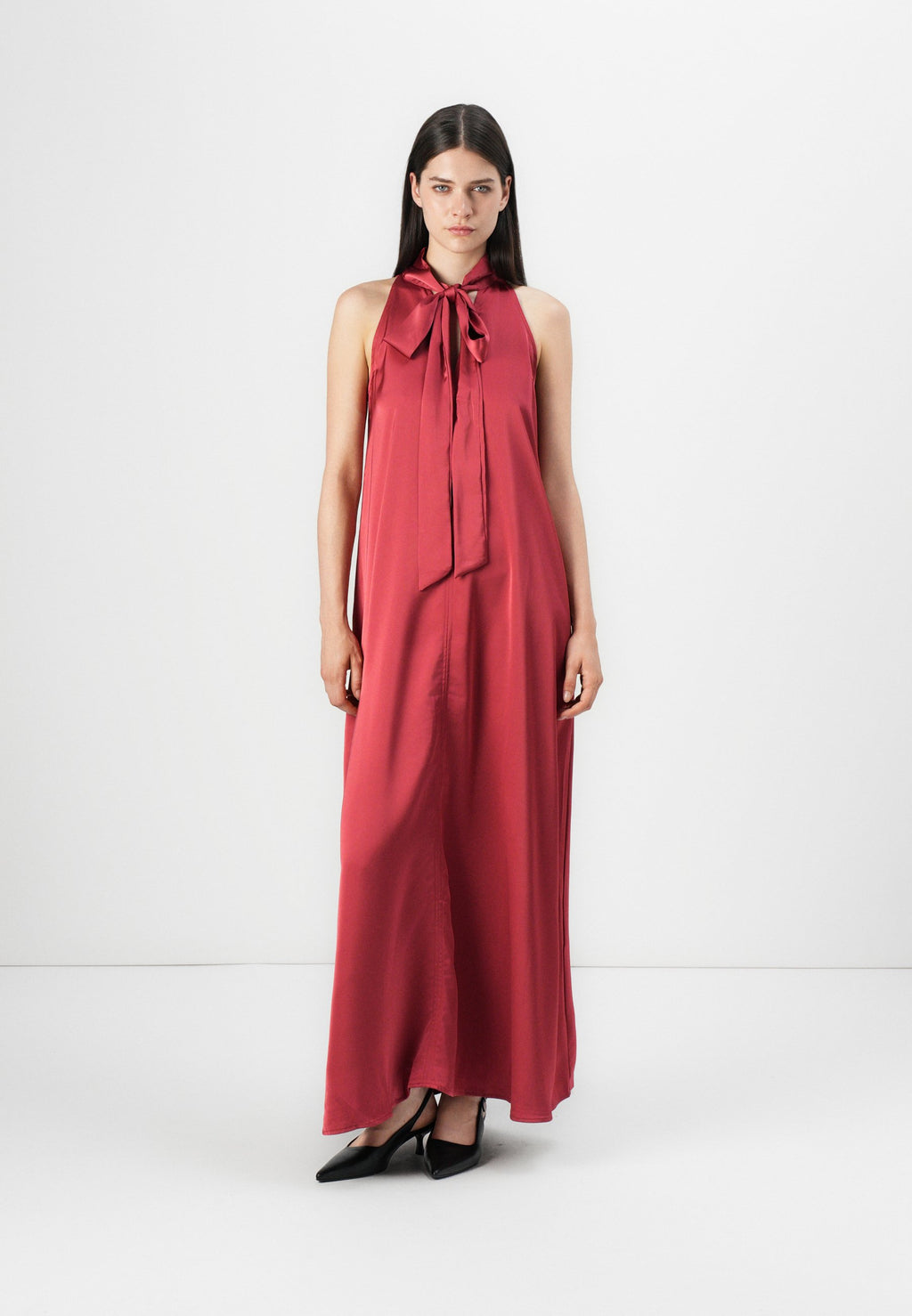 VILA VIFADIA TIE DETAIL MAXI DRESS