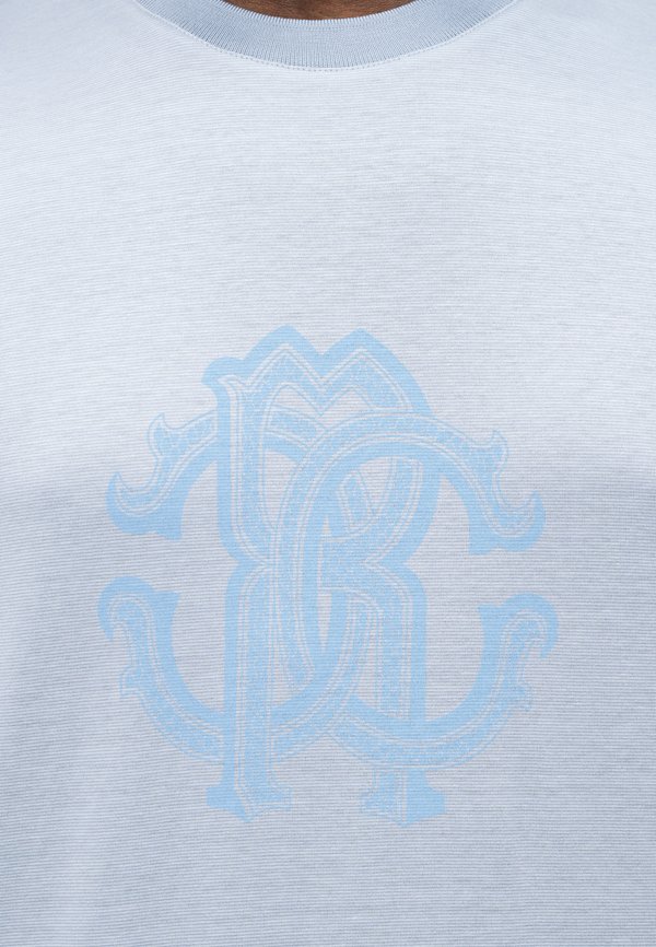 Cavalli Uomo MERCERIZED CHEST LOGO TEE