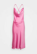 Norma Kamali CROSS BACK BIAS DRESS TO MIDCALF