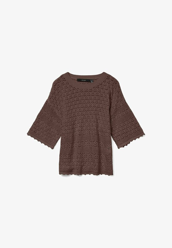 Vero Moda VMMANILA - Print T-shirt - chocolate martini