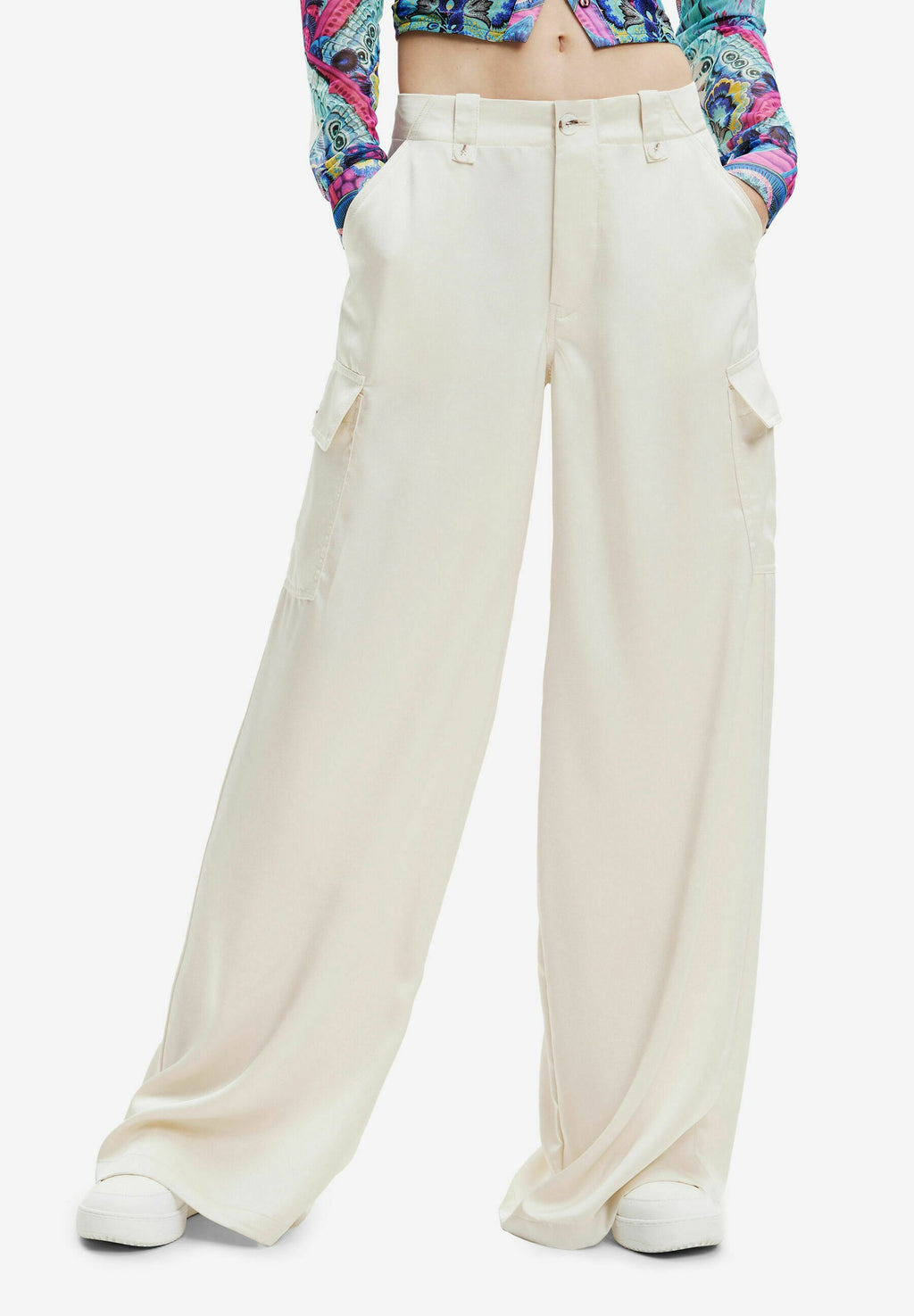 Desigual WIDE LEG SATIN CARGO