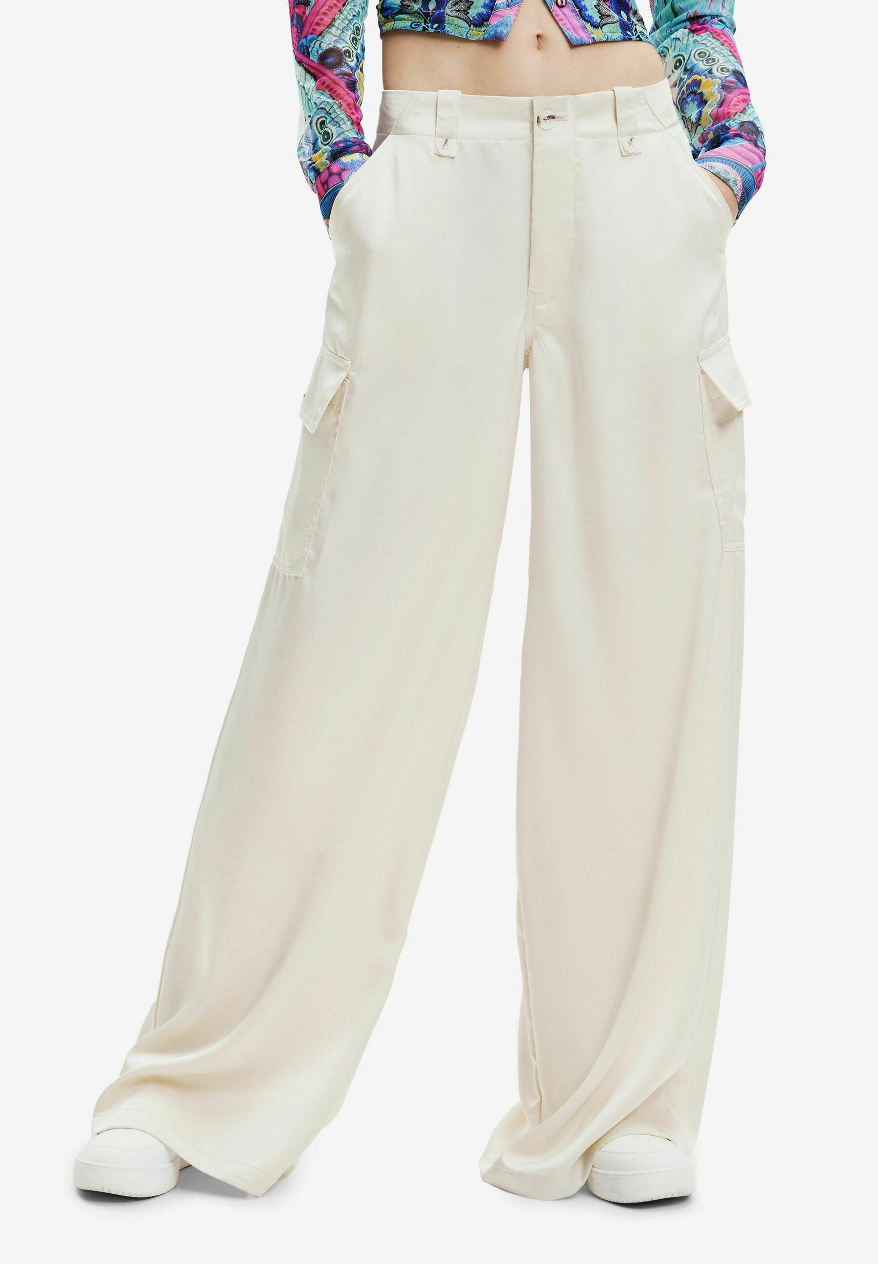 Desigual WIDE LEG SATIN CARGO