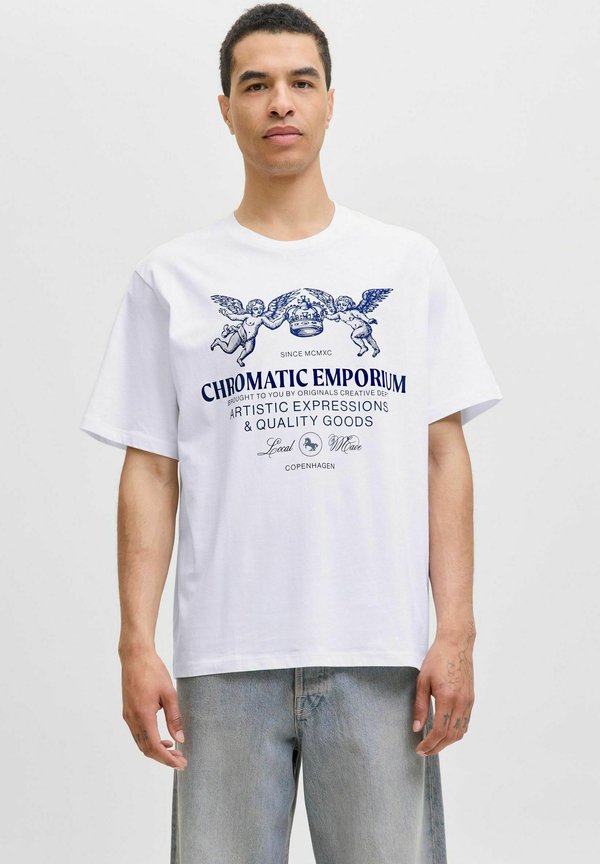 Jack & Jones T- - Print T-shirt - bright white