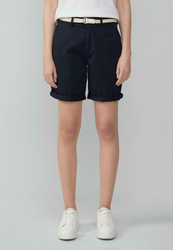 s.Oliver MIT GÜRTEL UND GARMENT DYE - Shorts - navy