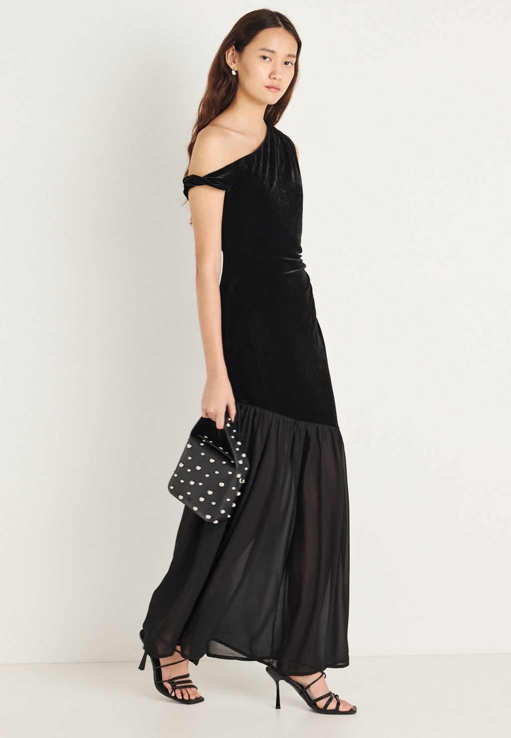 Gina Tricot TWISTED SHEER MAXI DRESS