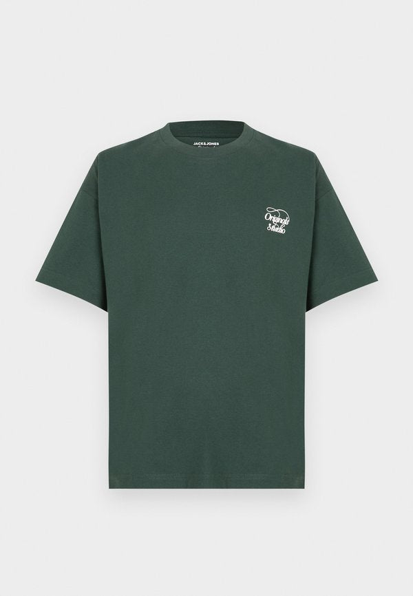 Jack & Jones JORNIAGARA TEE CREW NECK - Print T-shirt - sycamore