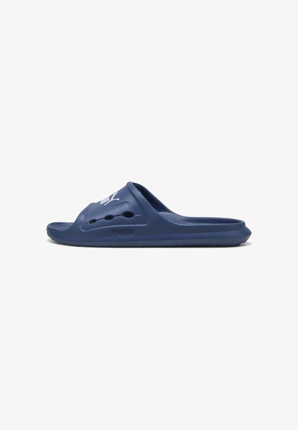 Puma DIVECAT DRY SANDALEN UNISEX - Pool slides - blue jewel-silver-coloured mist