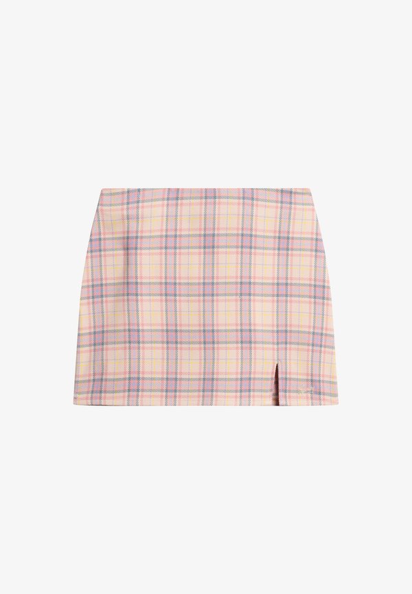 Superdry & Co CHECK  - A-line skirt - pink check
