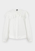 Vero Moda VMLILO COLLAR SHIRT - Button-down blouse - snow white