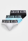 Calvin Klein Underwear HIP BRIEF 3 PACK INTENSE POWER COTTON - Briefs - harbor mist/black/chilly blue