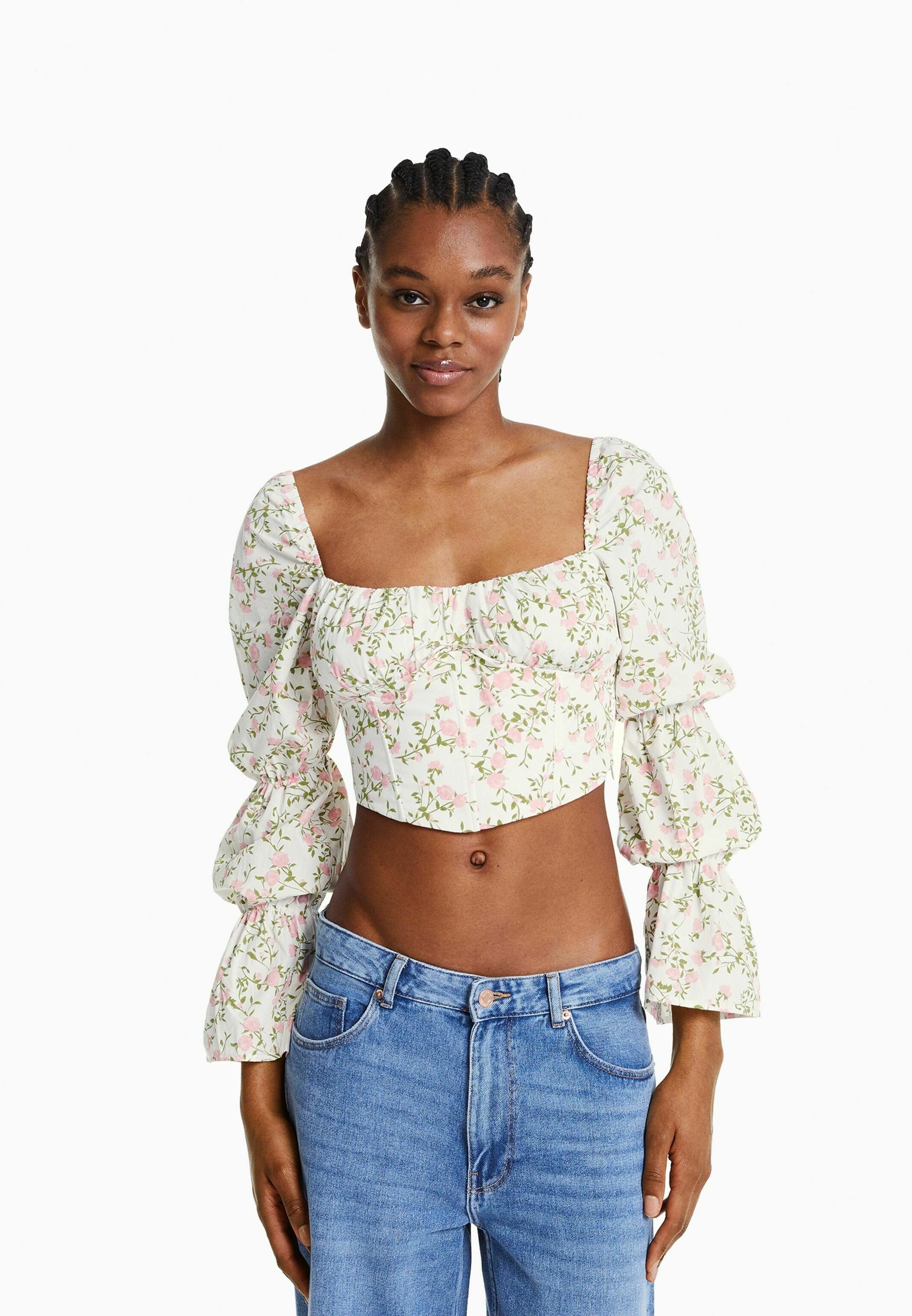 Bershka CROPPED LONG SLEEVE