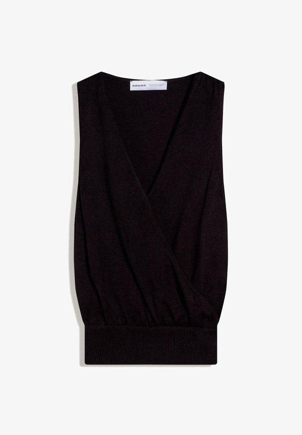 Bershka Top - black
