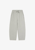 Bershka WIDE INTERLOCK BALLOON - Trousers - dark grey
