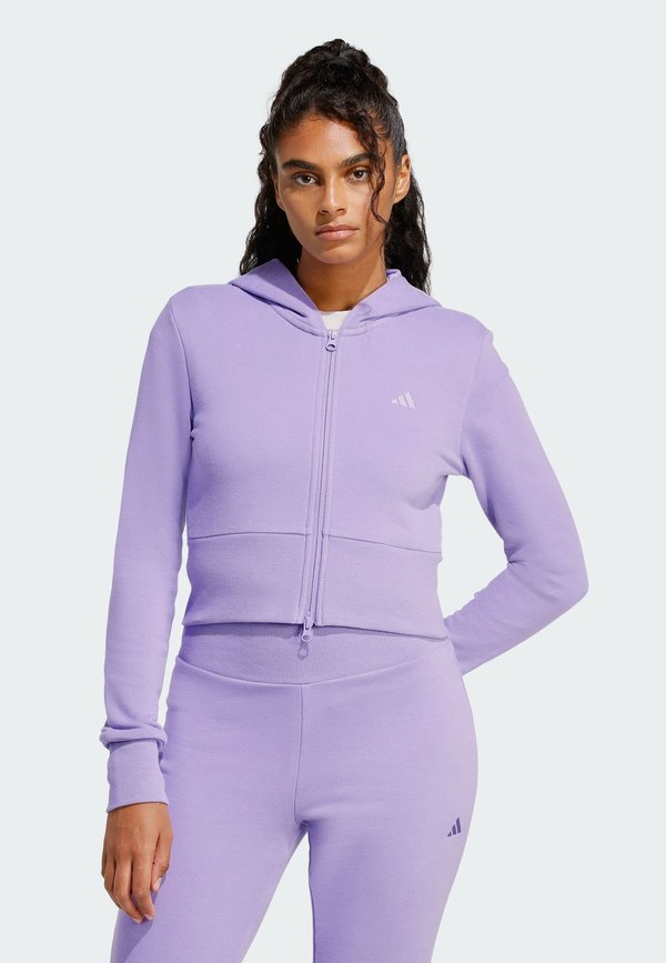 adidas Sportswear Zip-up sweatshirt - magic lilac