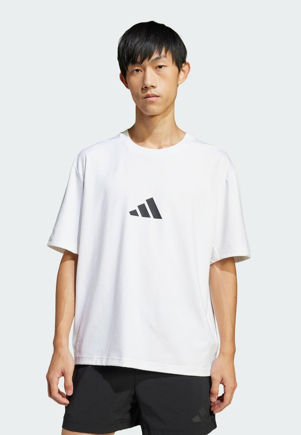 adidas Sportswear LOOSE FIT  - Print T-shirt - white