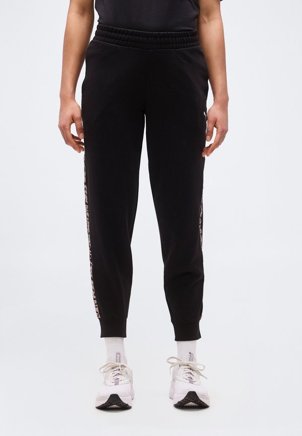 Puma GRAPHIC ANIMAL COMFORT PANTS - Tracksuit bottoms - black