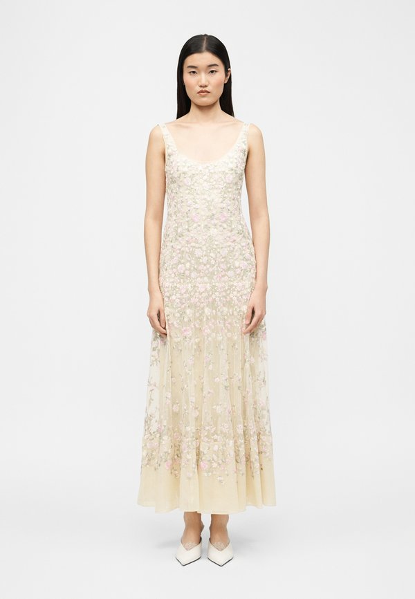 Needle & Thread SYLVIA ROSE SCOOP NECK ANKLE GOWN