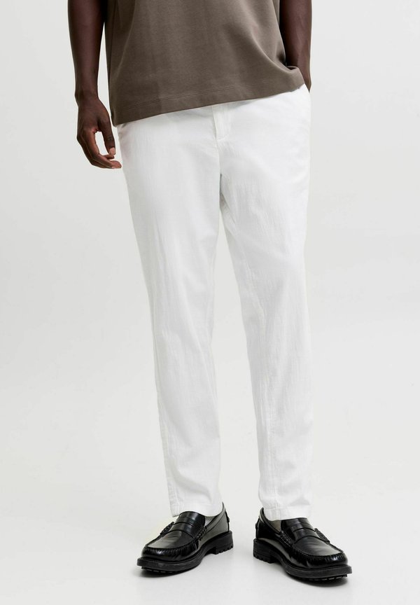 Jack & Jones JOGGERS REGULAR FIT JOGGERS - Trousers - white
