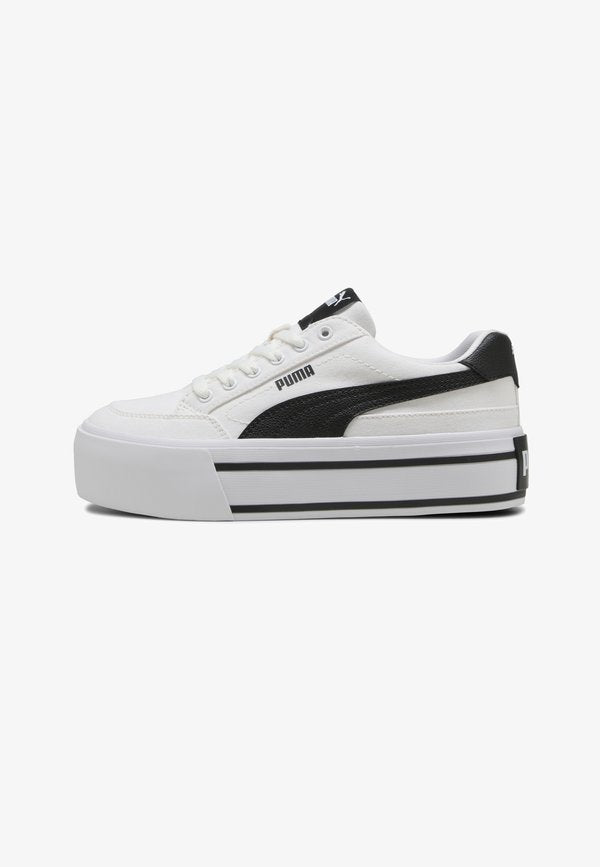 Puma COURT CLASSIC VULC PLATFORM SNEAKERS - Trainers - white- black