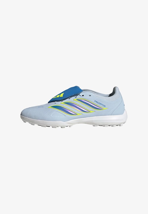 adidas Performance PREDATOR LEAGUE FOLD-OVER TONGUE - Turf football boots - crystal sky/ray blue/team solar yellow
