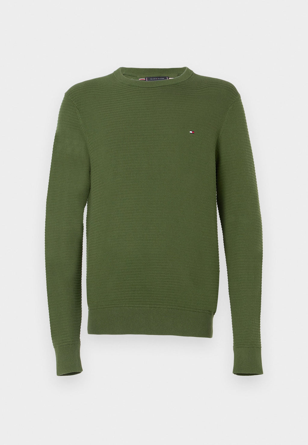 TEXTURED KNIT CREW NECK JUMPER Media 1