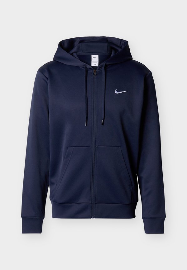 Nike Performance M NK DF UV FLEX FLC FZ HD - Zip-up sweatshirt - obsidian/white