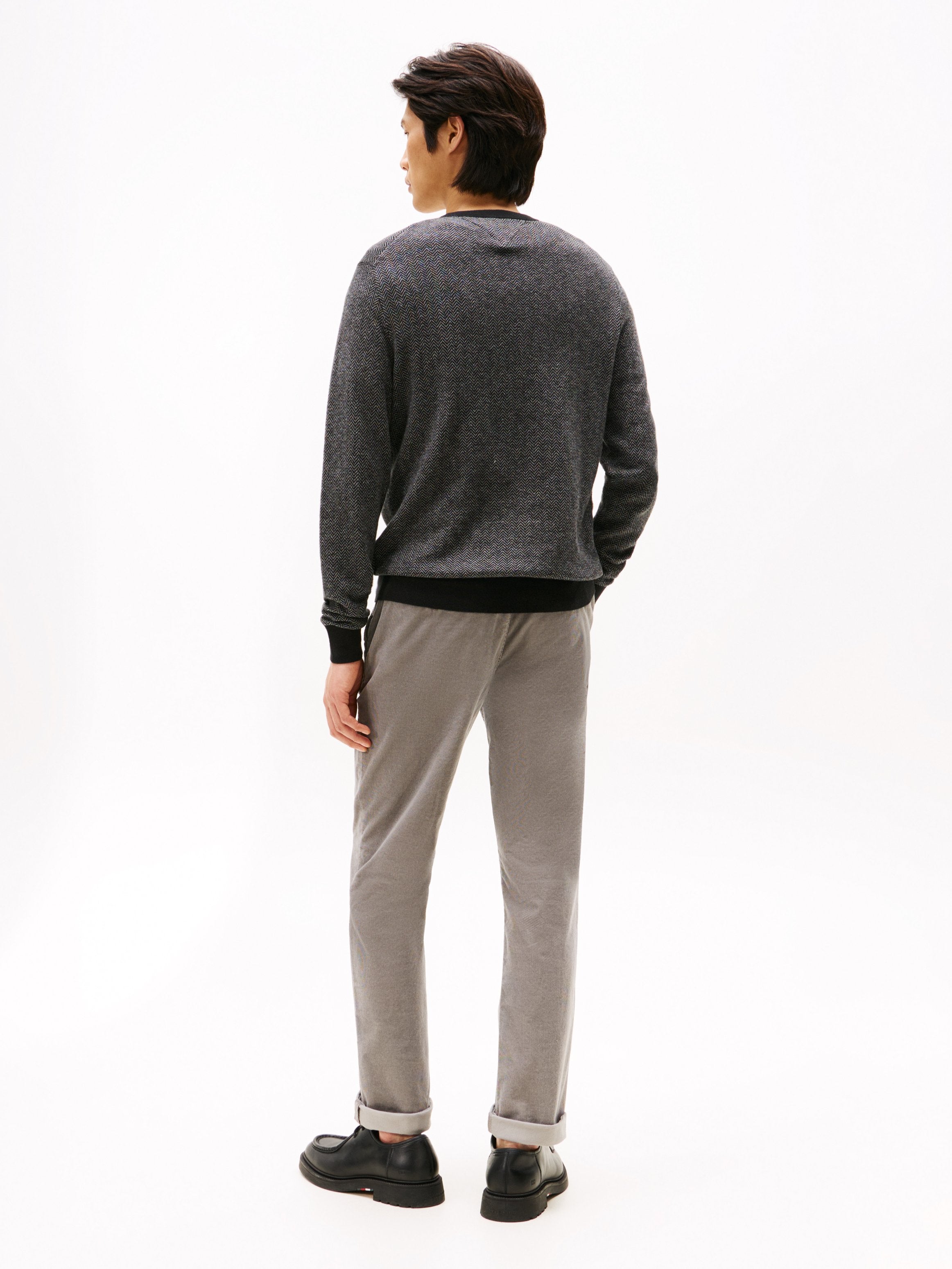 PIMA HERRINGBONE CREW Media 4