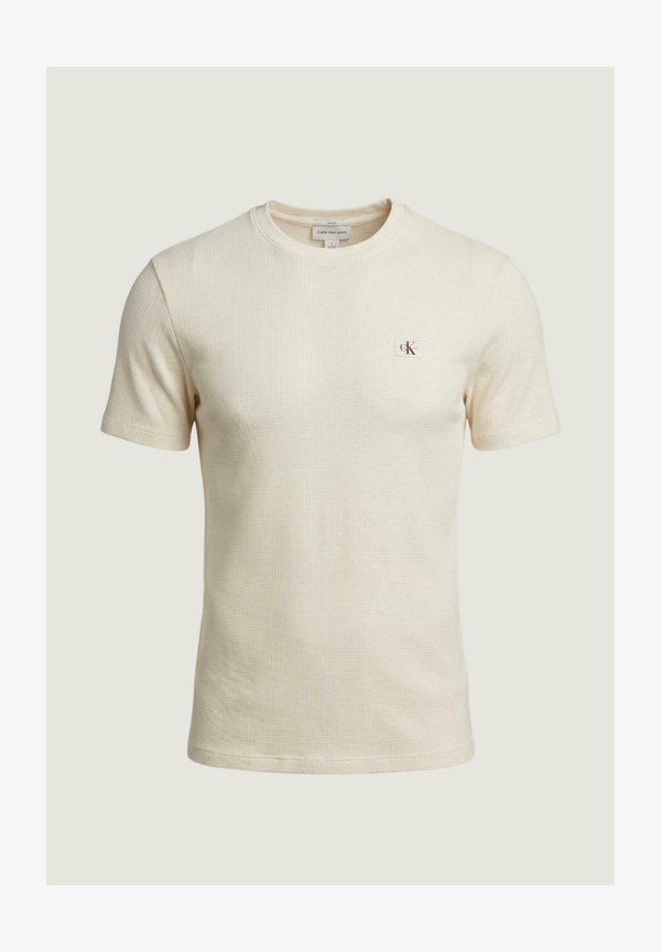 Calvin Klein Jeans LV04RD008G - Basic T-shirt - cream