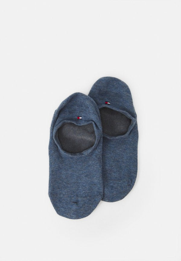 Tommy Hilfiger MEN FOOTIE 2 PACK - Invisible socks - blue denim